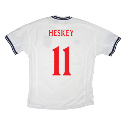 England 1999-01 Home Shirt (Youths) (Excellent) (Heskey 11)
