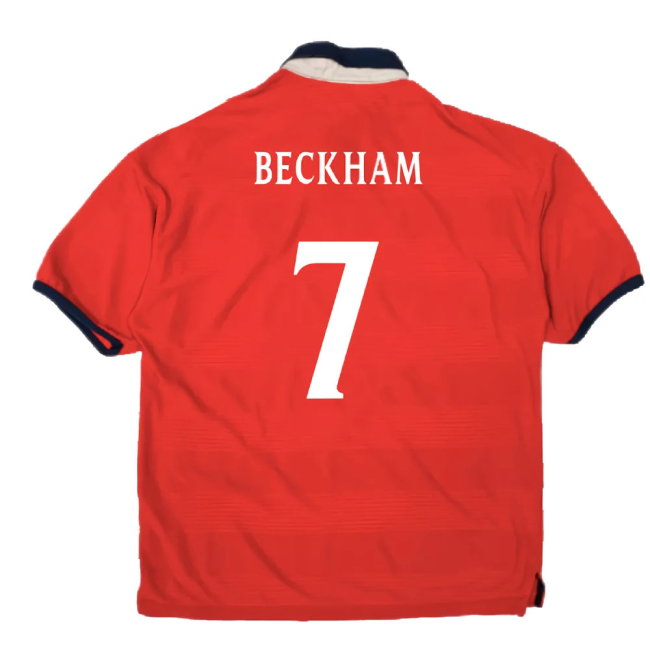 England 2000-01 Away Shirt (XL) (Very Good) (Beckham 7)