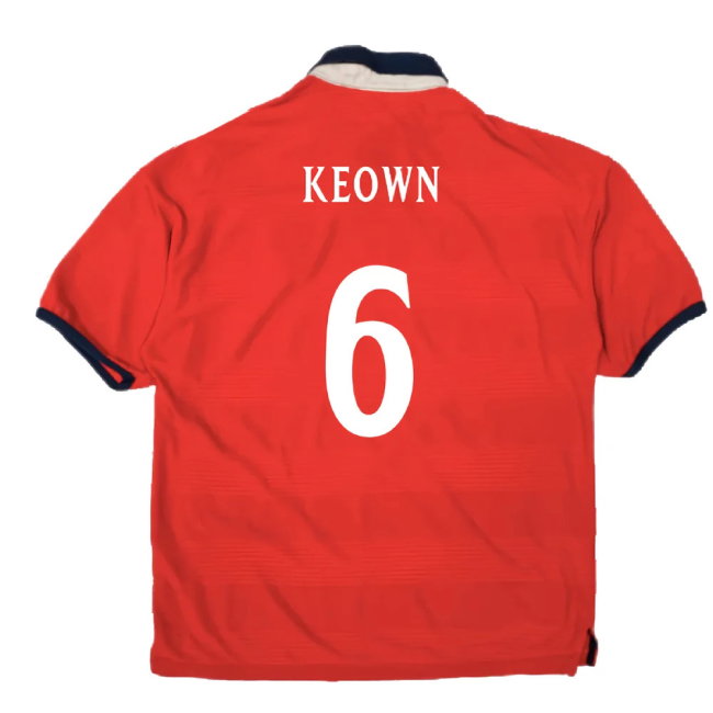 England 2000-01 Away Shirt (XL) (Very Good) (Keown 6)