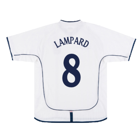 England 2001-03 Home Shirt (2XL) (Good) (LAMPARD 8)