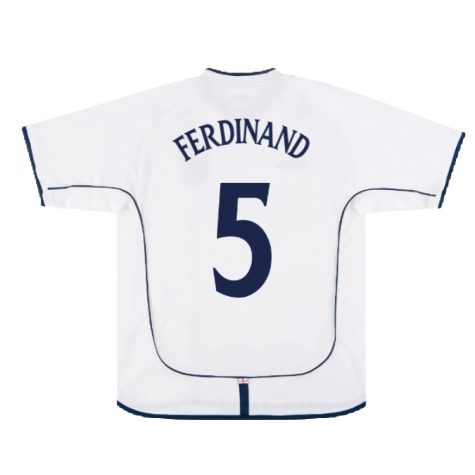 England 2001-03 Home Shirt (Good) (FERDINAND 5)