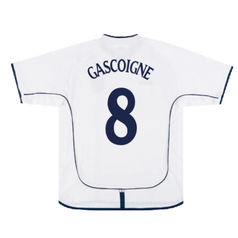 England 2001-03 Home Shirt (XL) (Fair) (GASCOIGNE 8)