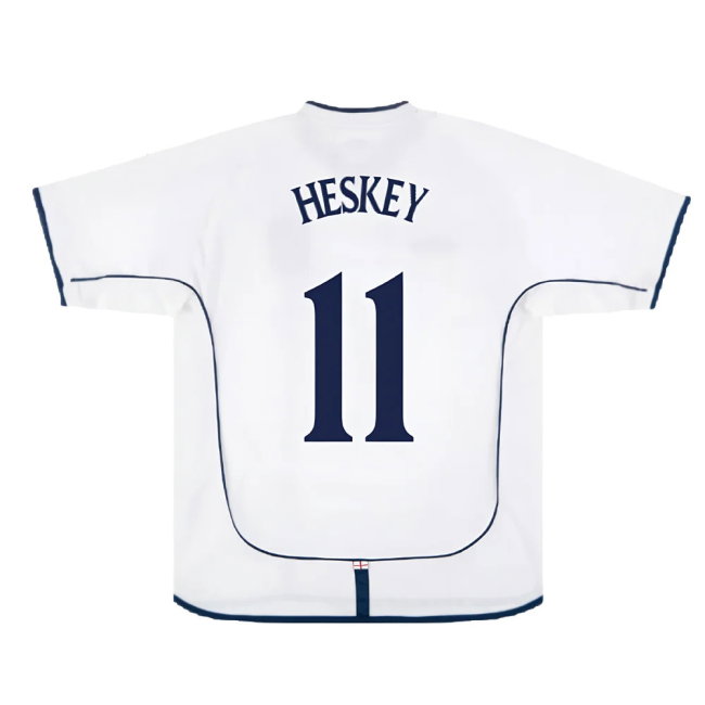 England 2001-03 Home Shirt (XXL) (Excellent) (Heskey 11)