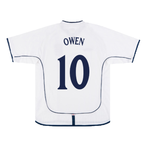 England 2001-03 Home Shirt (XL) (Very Good) (Owen 10)