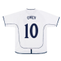 England 2001-03 Home Shirt (XL) (Very Good) (Owen 10)