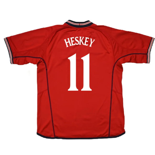 England 2002-04 Away Shirt (XL) (Excellent) (Heskey 11)