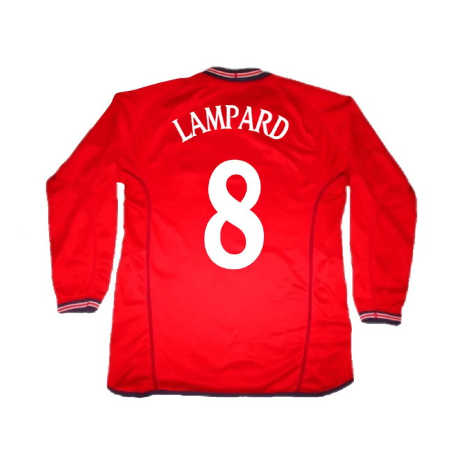 England 2002-04 Away Shirt LS (L) (Excellent) (LAMPARD 8)