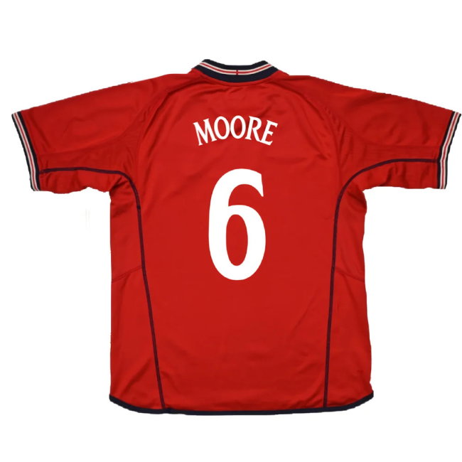 England 2002-04 Away Shirt (XL) (Very Good) (MOORE 6)