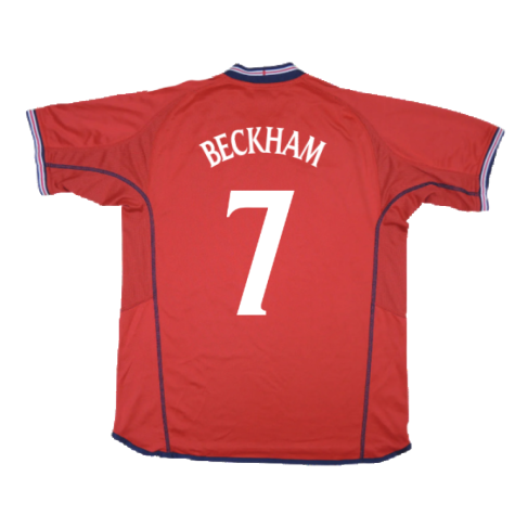 England 2002-04 Away Shirt (Very Good) (Beckham 7)