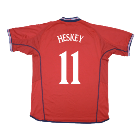 England 2002-04 Away Shirt (Very Good) (Heskey 11)