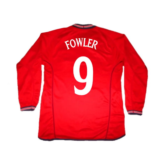 England 2006-08 Long Sleeve Away Shirt (Excellent) (Fowler 9)