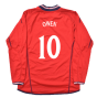 England 2002-04 Long Sleeve Away Shirt (S) (Excellent) (Owen 10)