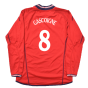 England 2002-04 Long Sleeve Away Shirt (XL) (Excellent) (Gascoigne 8)