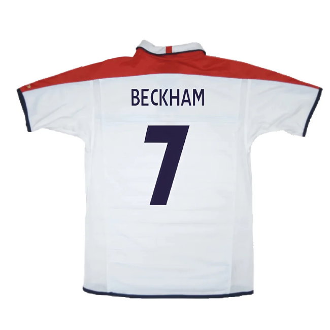 England 2003-05 Home Shirt (XL) (Very Good) (Beckham 7)