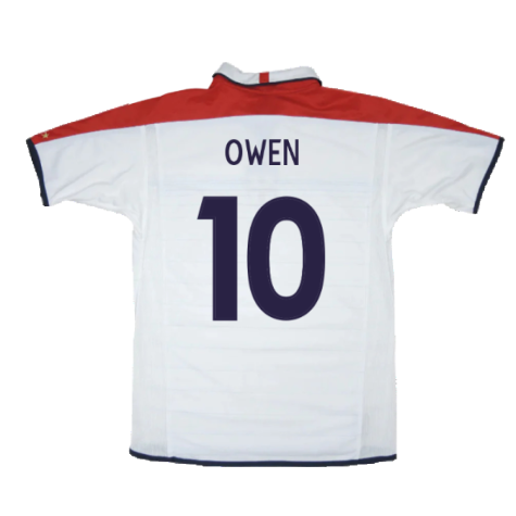 England 2003-05 Home Shirt (XXL) (Very Good) (Owen 10)