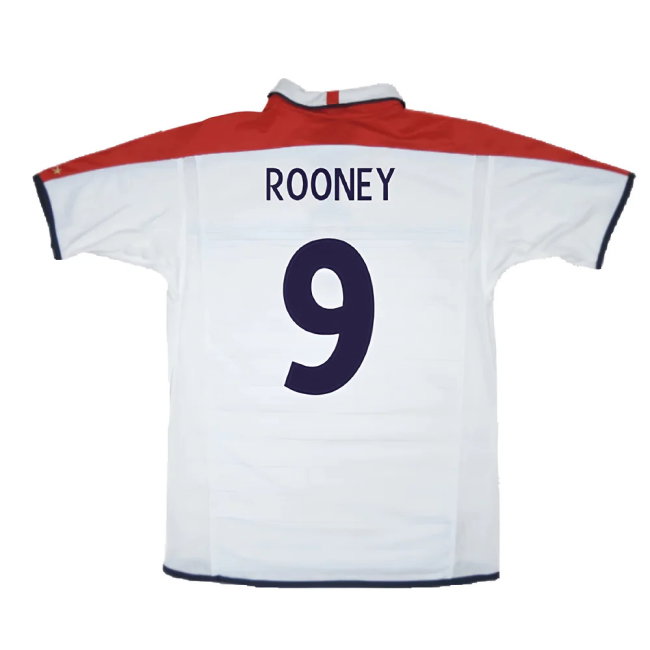 England 2003-05 Home Shirt (XL) (Mint) (Rooney 9)