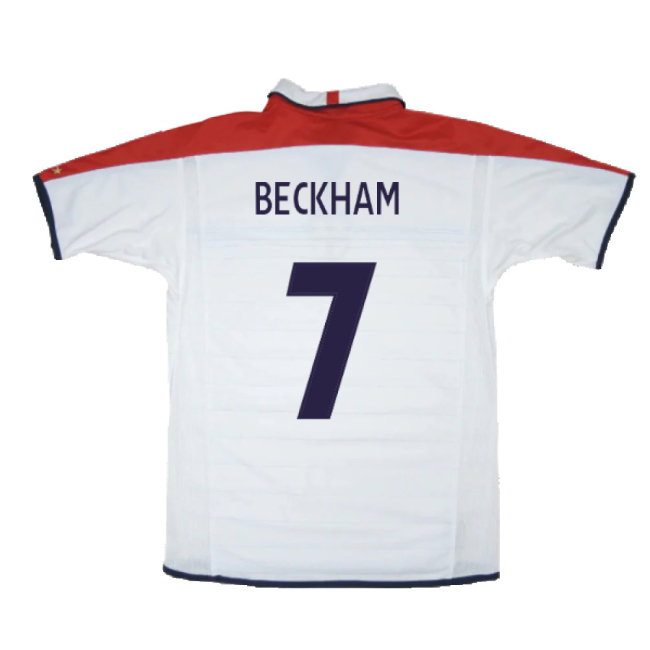 England 2003-05 Home Shirt (Excellent) (Beckham 7)