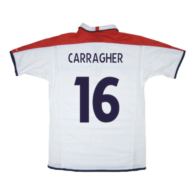 England 2003-05 Home Shirt (Excellent) (Carragher 16)