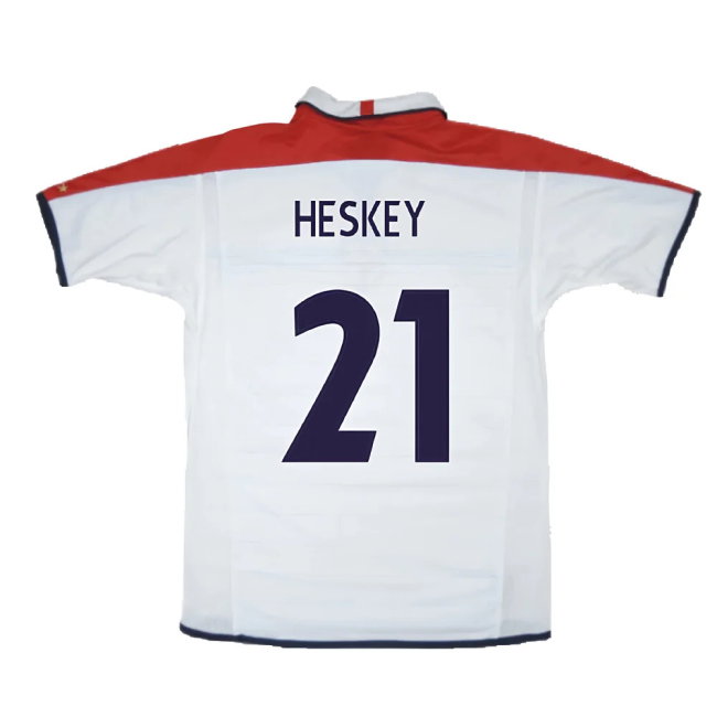 England 2003-05 Home Shirt (Excellent) (Heskey 21)