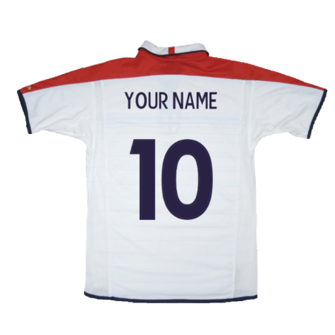 England 2003-05 Home Shirt (L) (Very Good) (Your Name)