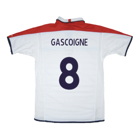 England 2003-05 Home Shirt (M) (Good) (GASCOIGNE 8)