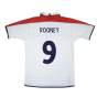 England 2003-05 Home Shirt (M) (Good) (ROONEY 9)