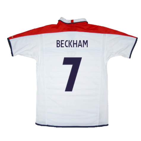 England 2003-05 Home Shirt (M) (Very Good) (BECKHAM 7)