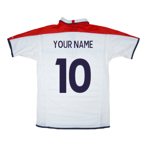 England 2003-05 Home Shirt (M) (Very Good) (Your Name)