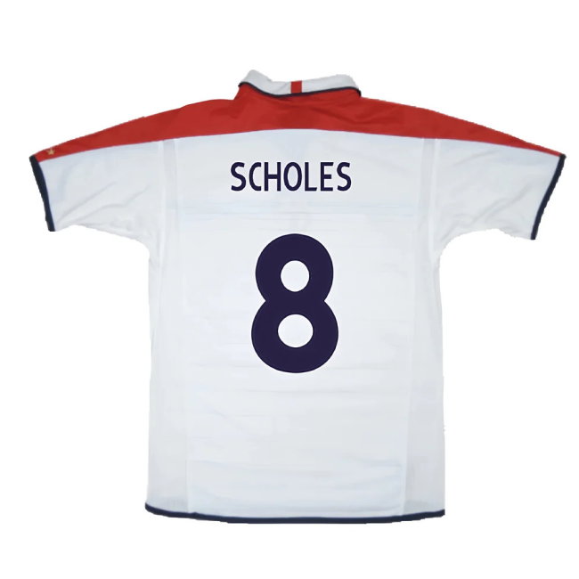 England 2003-05 Home Shirt (Excellent) (Scholes 8)