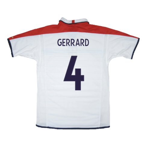 England 2003-05 Home Shirt (XL) (Excellent) (GERRARD 4)