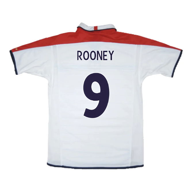 England 2003-05 Home Shirt (XL) (Excellent) (ROONEY 9)