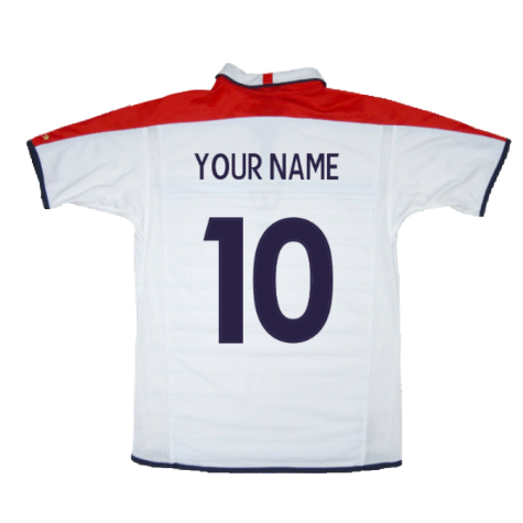England 2003-05 Home Shirt (XL) (Very Good) (Your Name)