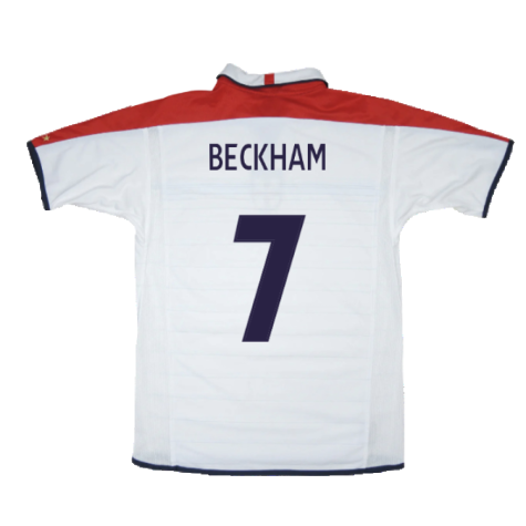 England 2003-05 Home Shirt (XXL) (Excellent) (BECKHAM 7)