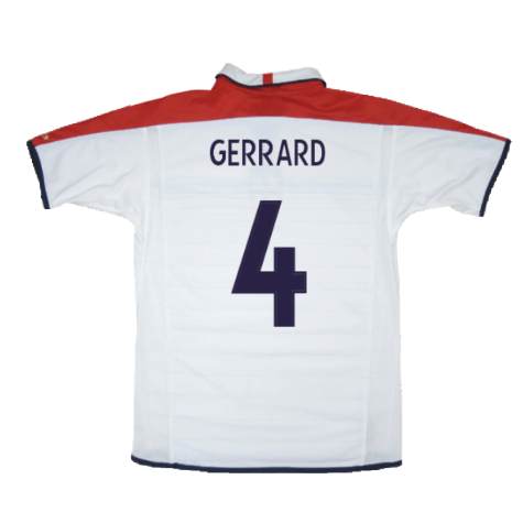 England 2003-05 Home Shirt (XXL) (Excellent) (GERRARD 4)