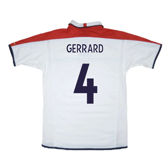 England 2003-05 Home Shirt (XXL) (Excellent) (GERRARD 4)