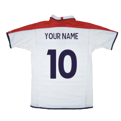 England 2003-05 Home Shirt (XXL) (Excellent) (Your Name)