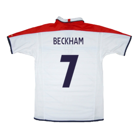England 2003-05 Home Shirt (XXL) (Very Good) (BECKHAM 7)