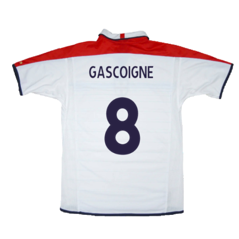 England 2003-05 Home Shirt (XXL) (Very Good) (GASCOIGNE 8)