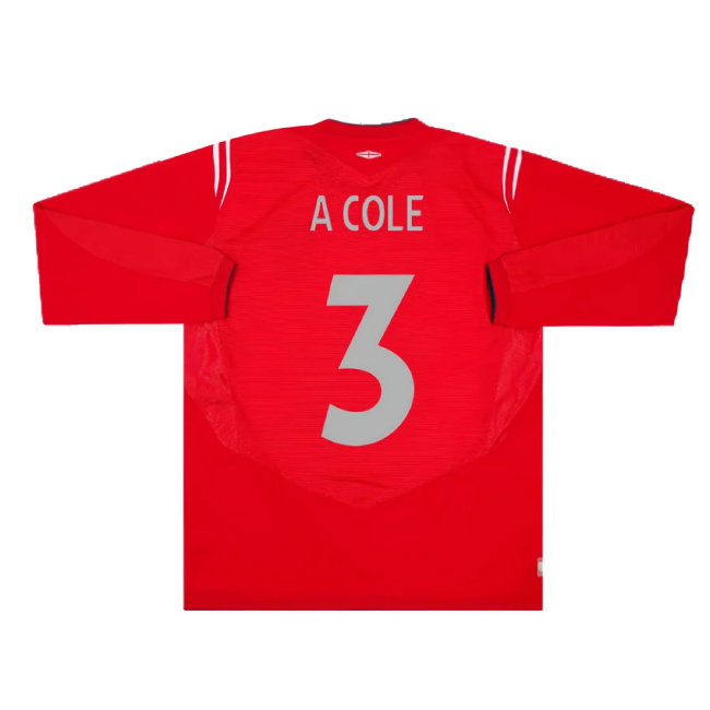 England 2004-06 Away L/S (L) (Excellent) (A Cole 3)