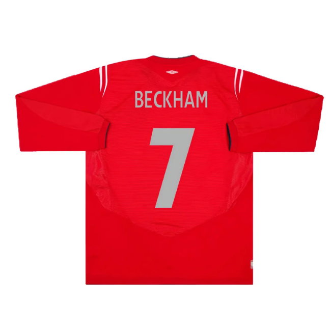 England 2004-06 Away L/S (L) (Excellent) (Beckham 7)