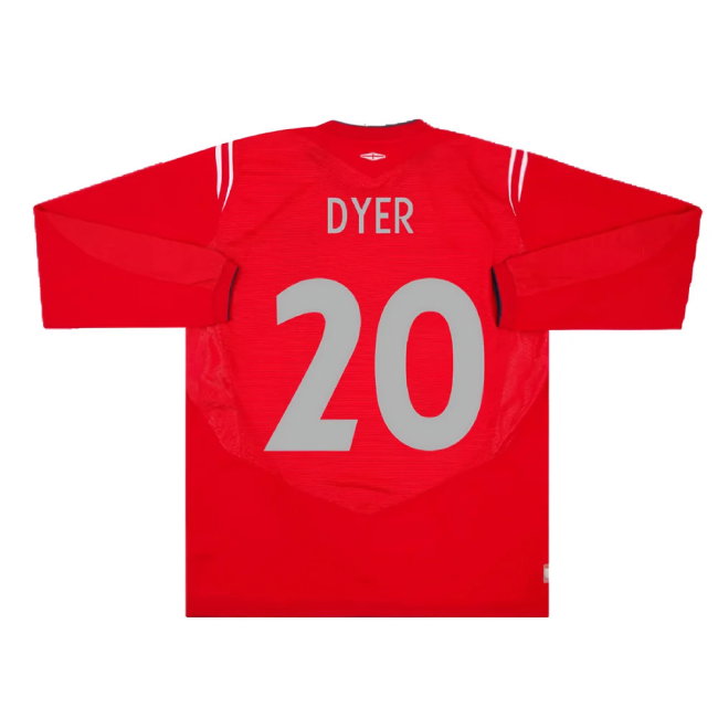 England 2004-06 Away L/S (L) (Excellent) (Dyer 20)