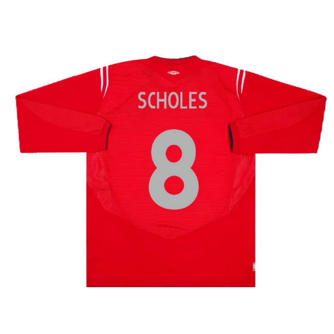 England 2004-06 Away L/S (L) (Excellent) (Scholes 8)
