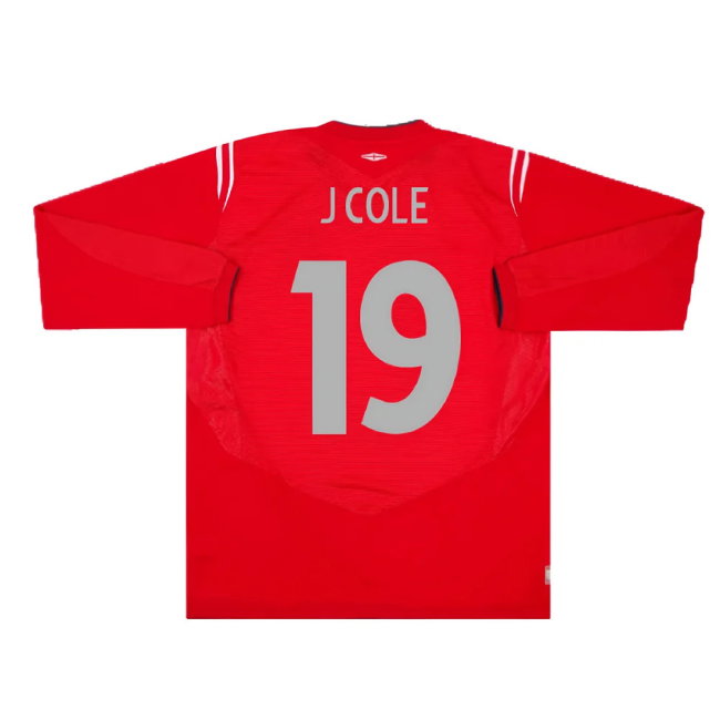 England 2004-06 Away L/S Shirt (XXL) (Excellent) (J Cole 19)