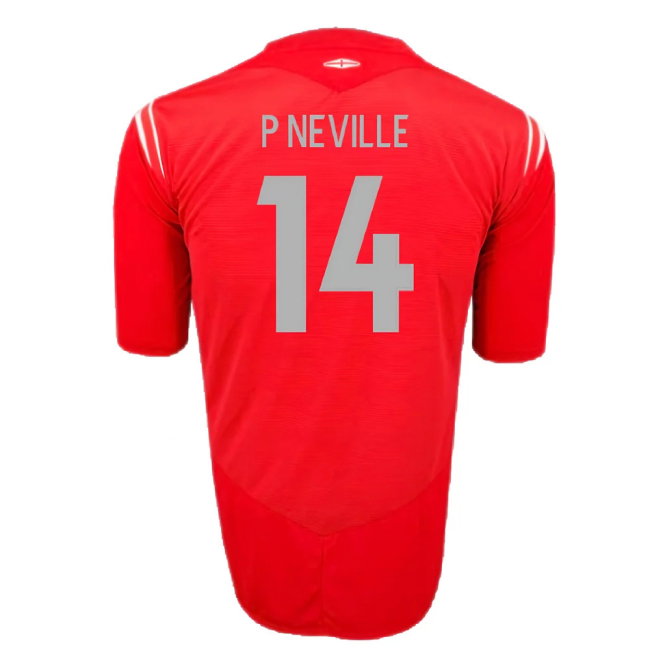 England 2004-06 Away Shirt (2XL) (Excellent) (P Neville 14)