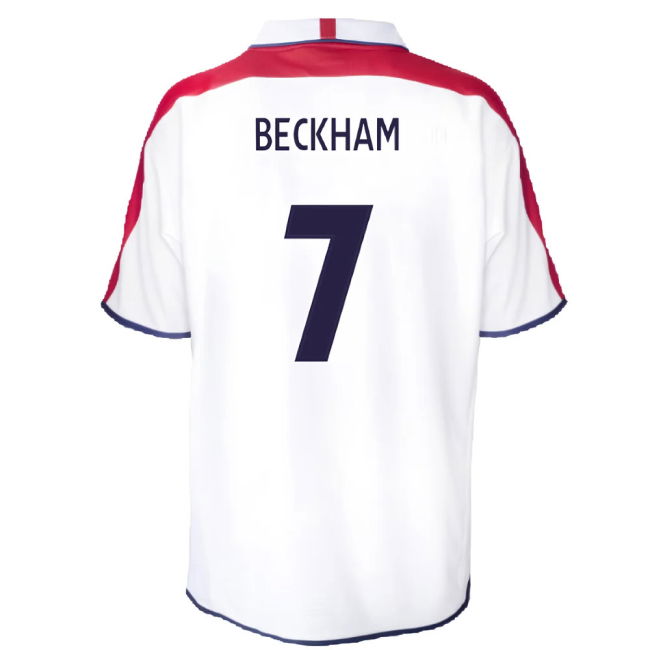England 2004 Retro Football Shirt (Beckham 7)