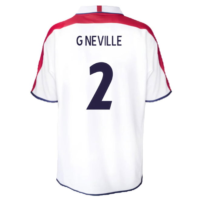 England 2004 Retro Football Shirt (G Neville 2)
