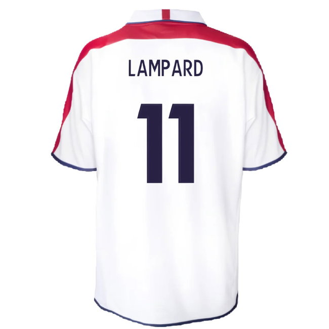 England 2004 Retro Football Shirt (Lampard 11)