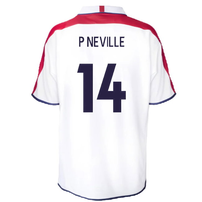 England 2004 Retro Football Shirt (P Neville 14)