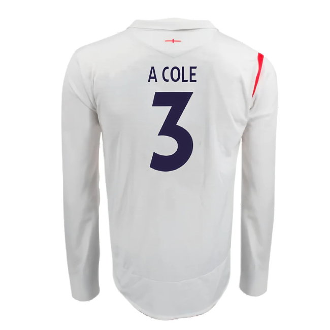 England 2005-07 Home Long Sleeve Shirt (XL) (Very Good) (A COLE 3)