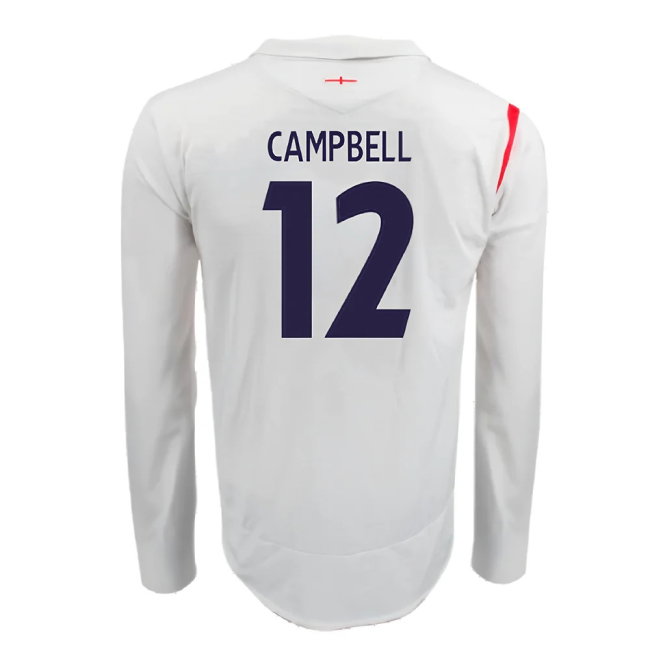 England 2005-07 Home Long Sleeve Shirt (XL) (Very Good) (CAMPBELL 12)